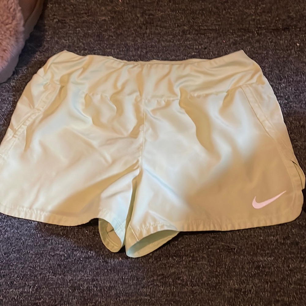 Neon green Nike shorts size small